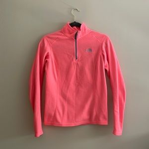 Nike neon-pink quarter zip